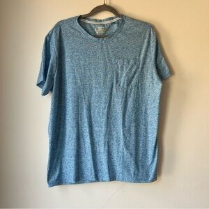 Tenth + Ocean Blue Heathered Short Sleeve T-Shirt Men’s Size Large Pocket Tee